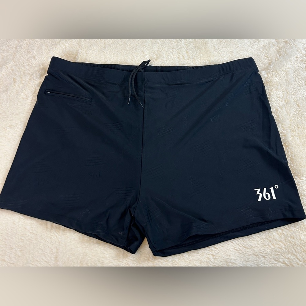 Black Athletic Shorts with Elastic Waistband
